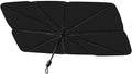 Protetor Solar Para-brisa, Quebra Sol Portátil, Proteção Térmica UV, Protetor Solar com Isolamento Térmico, Retrátil, Protetor Térmico Para Carro, Protetor Dobrável Preto para Carro